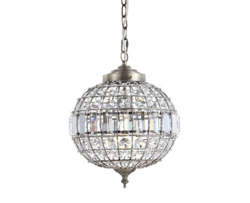 Georgina Crystal/Metal LED Pendant - JONATHAN Y